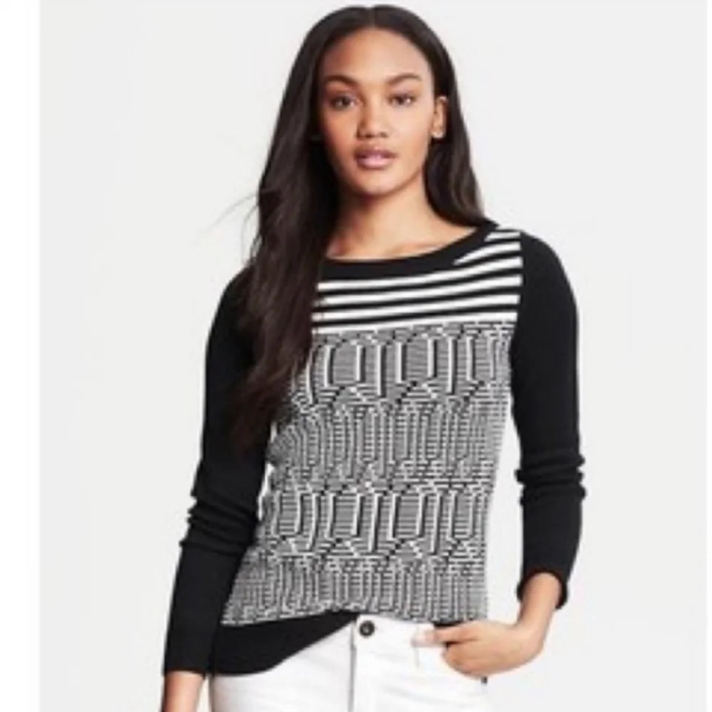 Banana Republic Intarisa Geometric Knit Sweater